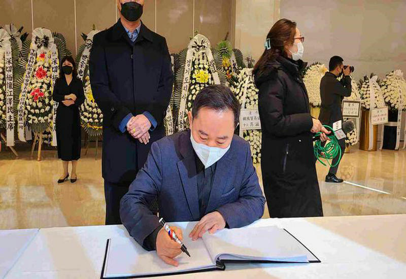 众多在韩中国侨胞悼念江泽民主席 众多在韩中国侨胞悼念江泽民主席