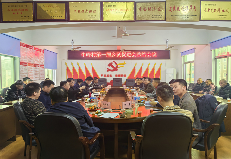 牛峰村第一届乡贤促进会总结会在牛峰村委大楼顺利召开 牛峰村第一届乡贤促进会总结会在牛峰村委大楼顺利召开
