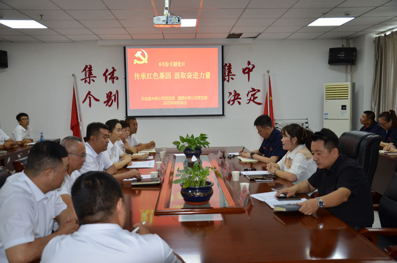 新疆天恒基水务联合昌吉市清源水务开展主题党日活动