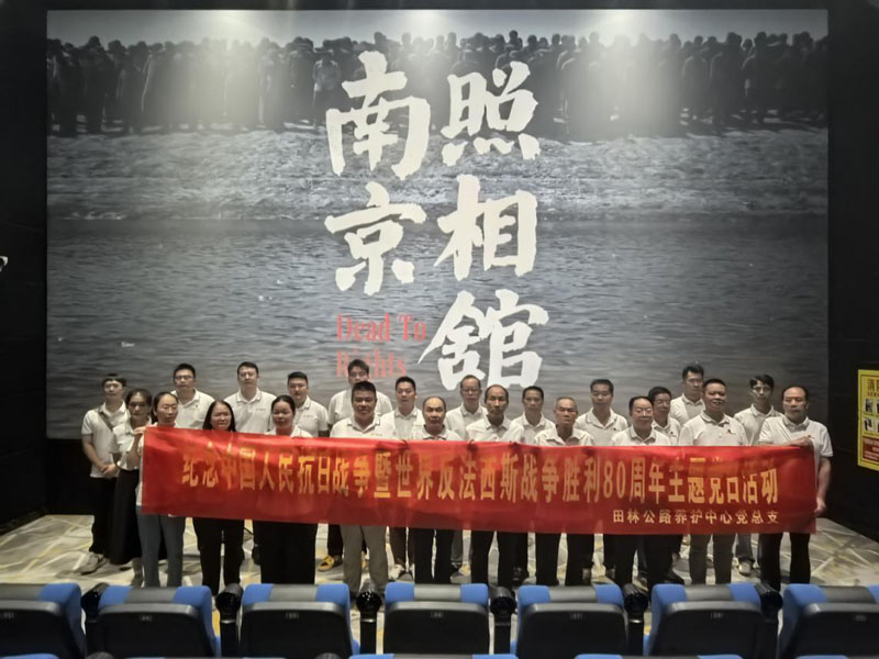 田林公路养护中心党总支组织观看《南京照相馆》