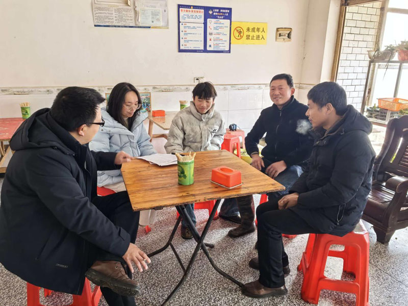 湖北京山坪坝中学开展教师寒假前大家访活动