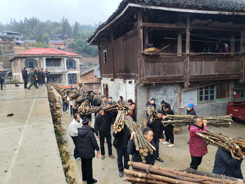黎平县平天村:百年送柴拥军习俗 新春赓续荣光 黎平县平天村:百年送柴拥军习俗 新春赓续荣光